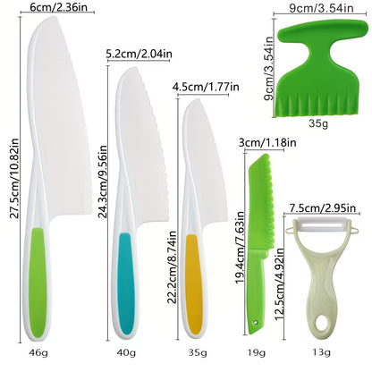 TinyChef Tools 8-Piece Kids Safety Kitchen Set