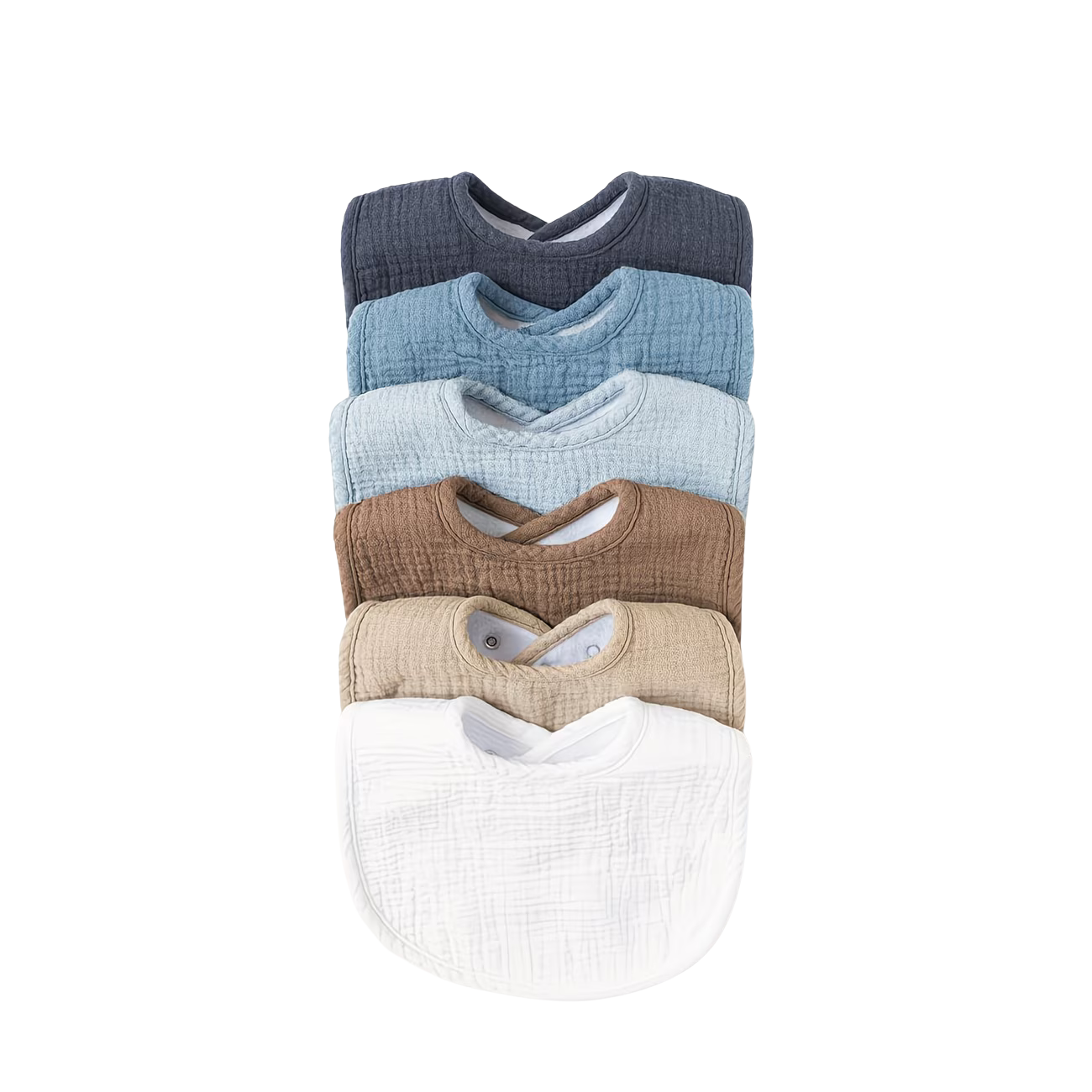 PureHug Muslin Baby Bibs (3-Pack)
