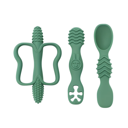 TinyBites Teether & Spoon Set