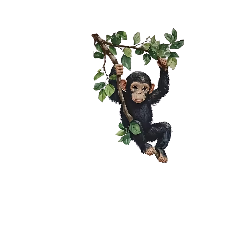 WildWall Friends Animal Wall Stickers
