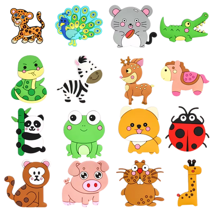 WildBuddies Cartoon Magnet Set (Set of 6)
