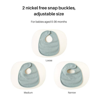 PureHug Muslin Baby Bibs (3-Pack)