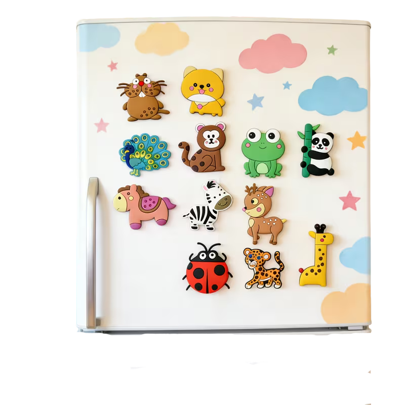 WildBuddies Cartoon Magnet Set (Set of 6)