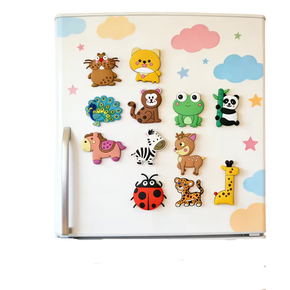WildBuddies Cartoon Magnet Set (Set of 6)