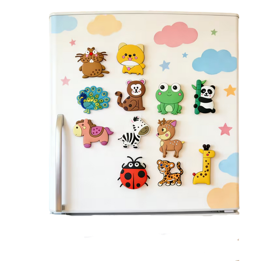 WildBuddies Cartoon Magnet Set (Set of 6)
