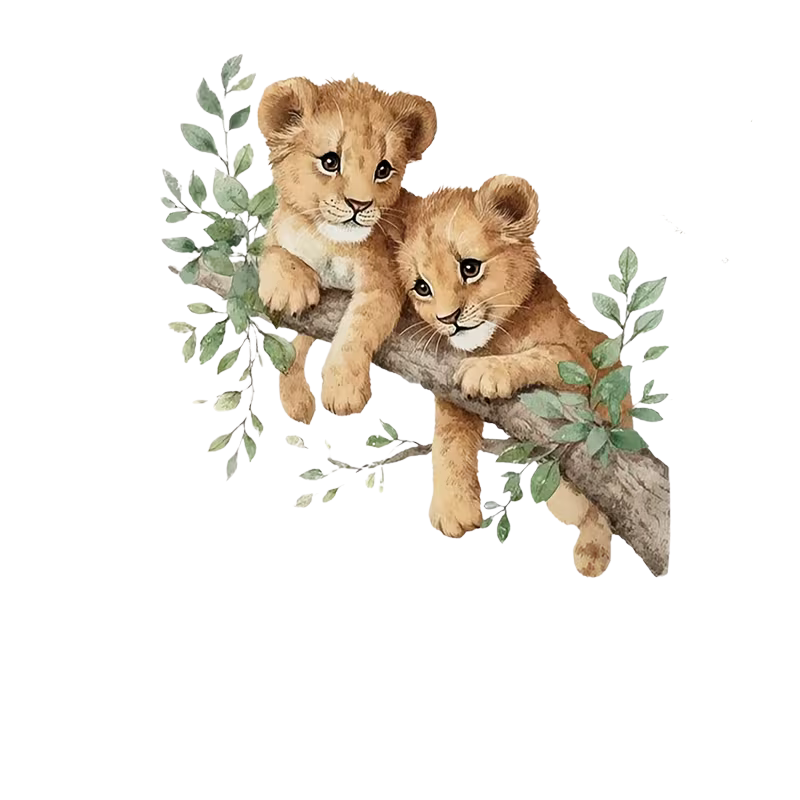 WildWall Friends Animal Wall Stickers