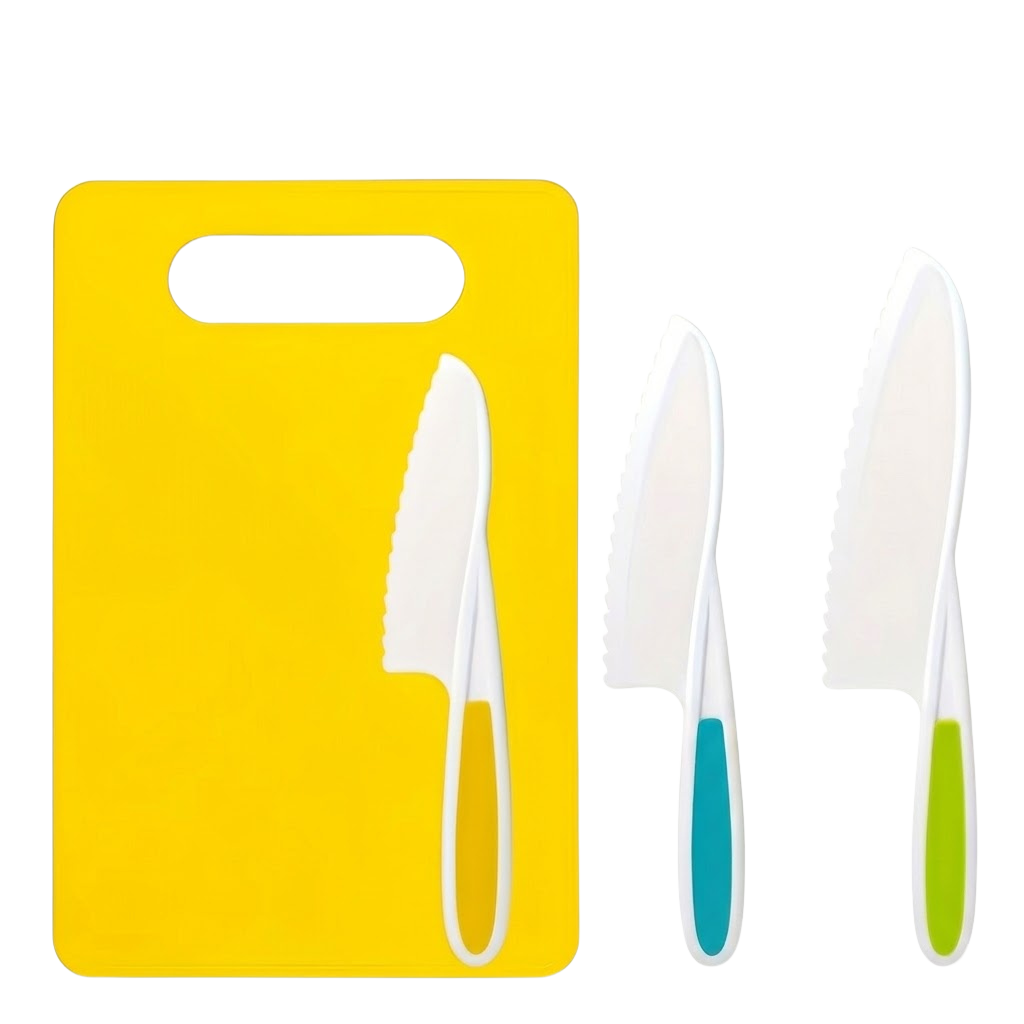 TinyChef Tools Kids Knife Set & Cutting Board