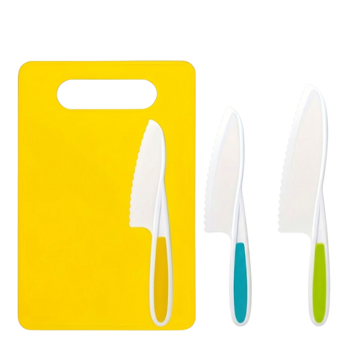 TinyChef Tools Kids Knife Set & Cutting Board