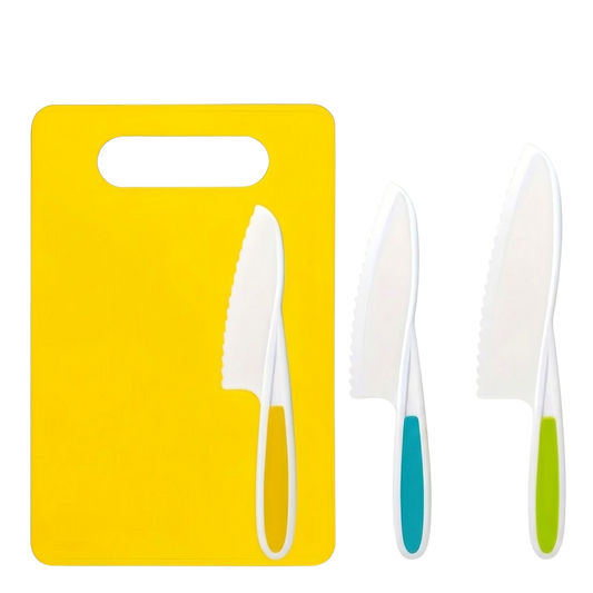 TinyChef Tools Kids Knife Set & Cutting Board